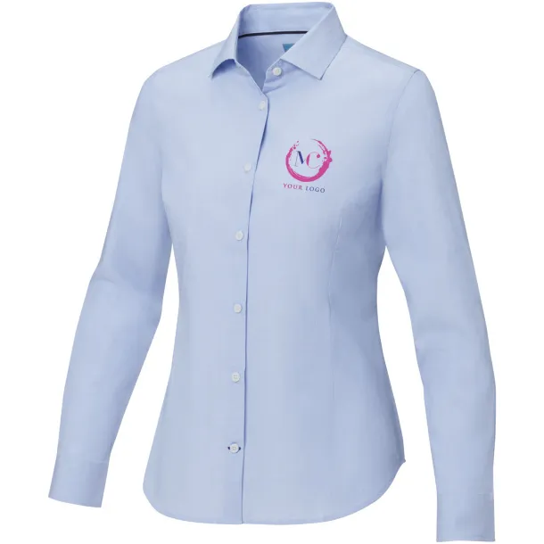 Cuprite long sleeve women's GOTS organic shirt - Elevate NXT Light blue