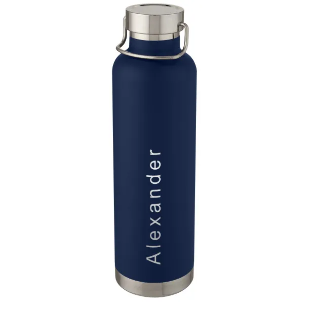 Thor 1 L copper vacuum insulated sport bottle Dark blue