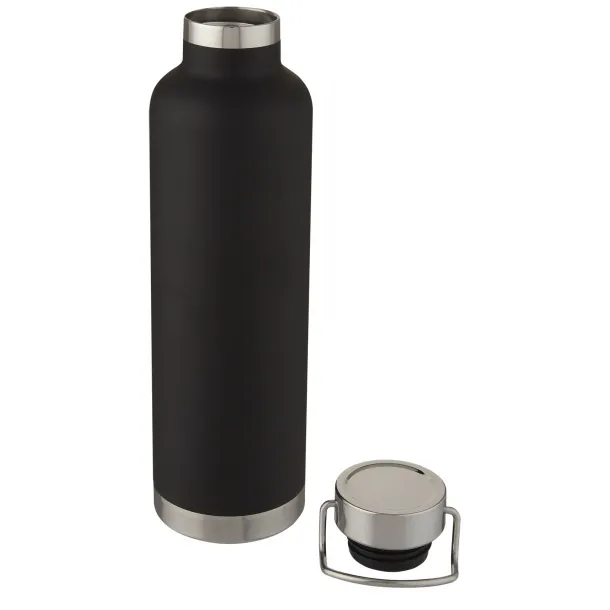 Thor 1 L copper vacuum insulated sport bottle Solid black