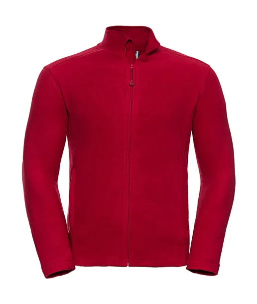  Men's Full Zip Microfleece - Russell  Classic Red