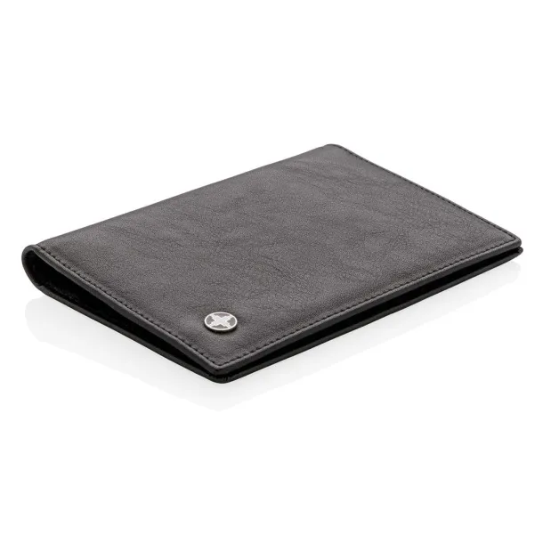  Swiss Peak RFID anti-skimming passport holder - Swiss Peak Black 