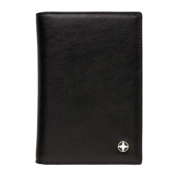  Swiss Peak RFID anti-skimming passport holder - Swiss Peak Black 