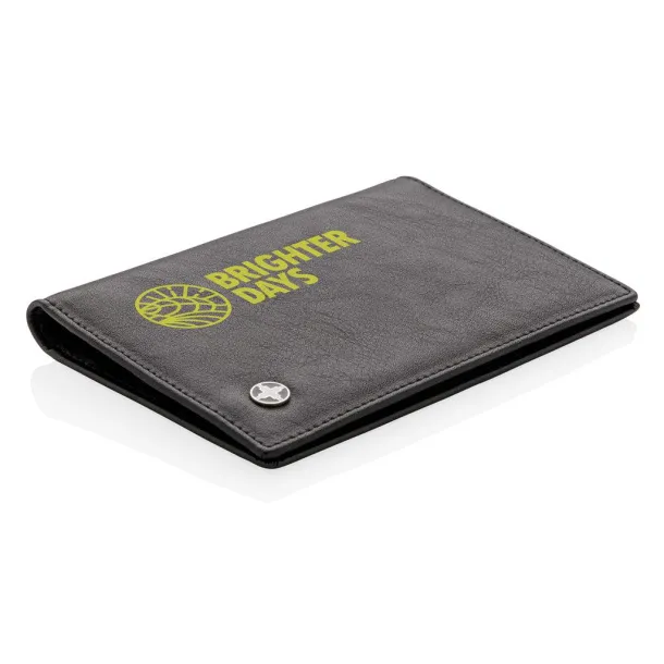  Swiss Peak RFID anti-skimming passport holder - Swiss Peak Black 