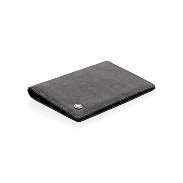  Swiss Peak RFID anti-skimming passport holder - Swiss Peak Black 