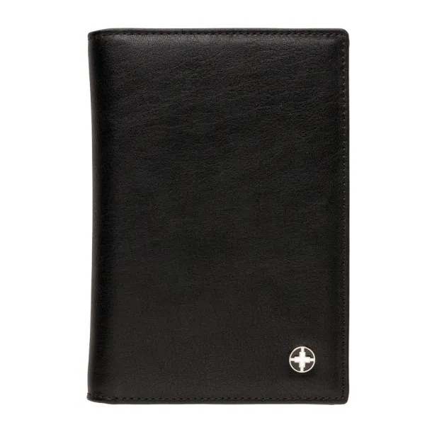  Swiss Peak RFID anti-skimming passport holder - Swiss Peak Black 