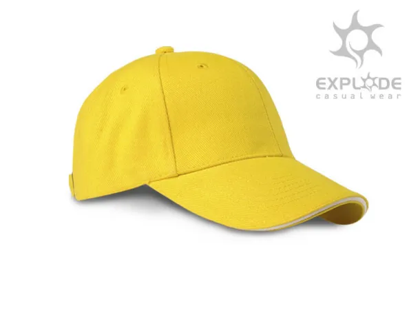 RUNNER heavy brushed sandwich cap - EXPLODE Yellow