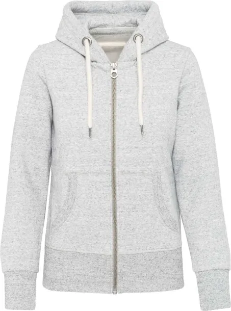  LADIES' VINTAGE ZIPPED HOODED SWEATSHIRT - Kariban Ash