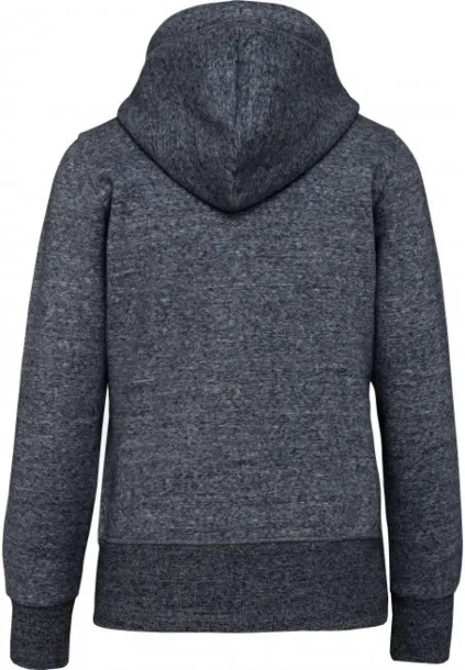  LADIES' VINTAGE ZIPPED HOODED SWEATSHIRT - Kariban Night Blue Heather