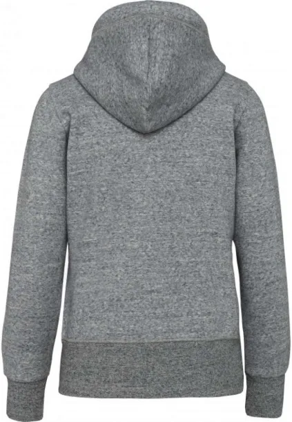  LADIES' VINTAGE ZIPPED HOODED SWEATSHIRT - Kariban Slub Grey Heather