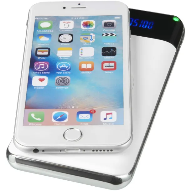 Constant 10.000 mAh wireless power bank with LED White