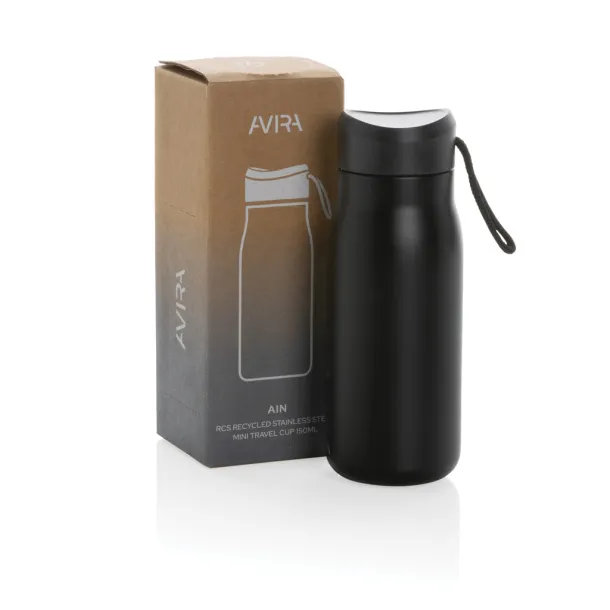  Avira Ain RCS Re-steel 150 ml mini travel bottle - Avira Black 