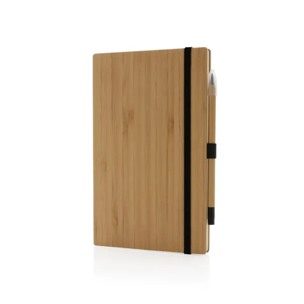  Set notes i beskonačna olovka od FSC® bambusa, A5 - XD Collection Smeđa