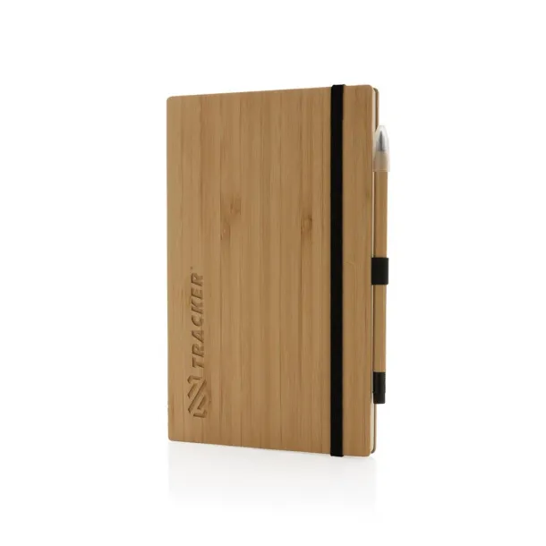  Set notes i beskonačna olovka od FSC® bambusa, A5 - XD Collection Smeđa