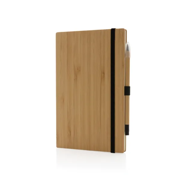  Set notes i beskonačna olovka od FSC® bambusa, A5 - XD Collection Smeđa