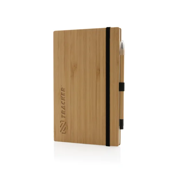  Set notes i beskonačna olovka od FSC® bambusa, A5 - XD Collection Smeđa