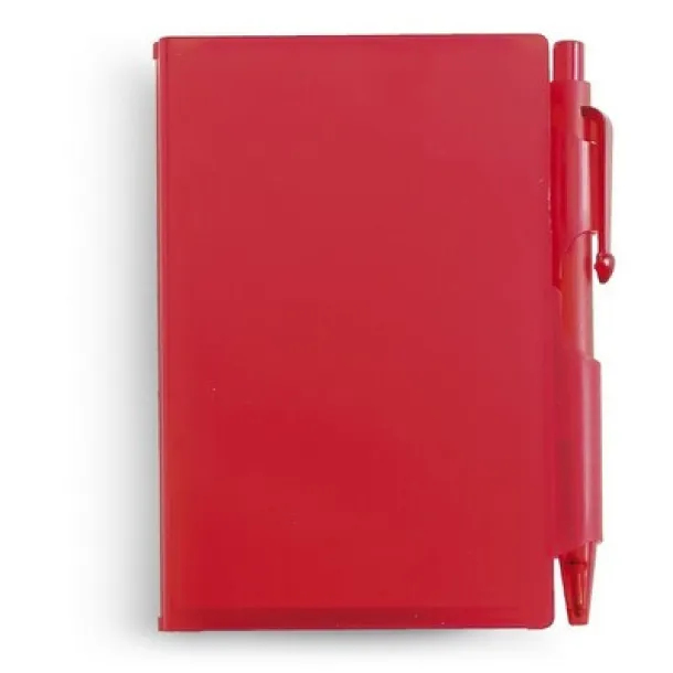  Notebook approx. A7 with ball pen red