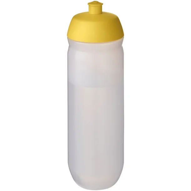 HydroFlex™ Clear 750 ml sport bottle Yellow Frosted white