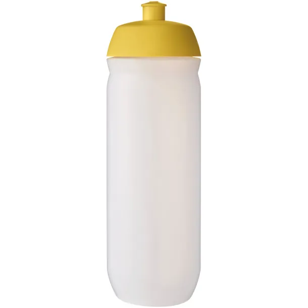 HydroFlex™ Clear 750 ml sport bottle Yellow Frosted white