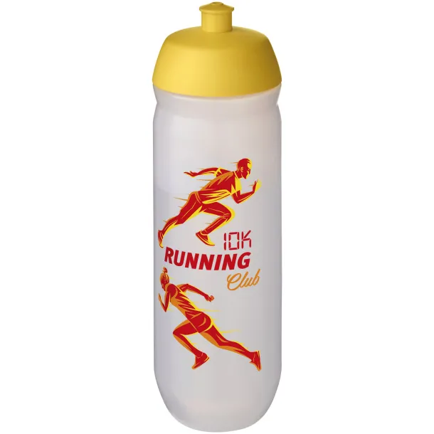 HydroFlex™ Clear 750 ml sport bottle Yellow Frosted white