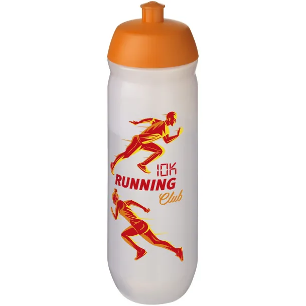 HydroFlex™ Clear 750 ml sport bottle Orange Frosted white