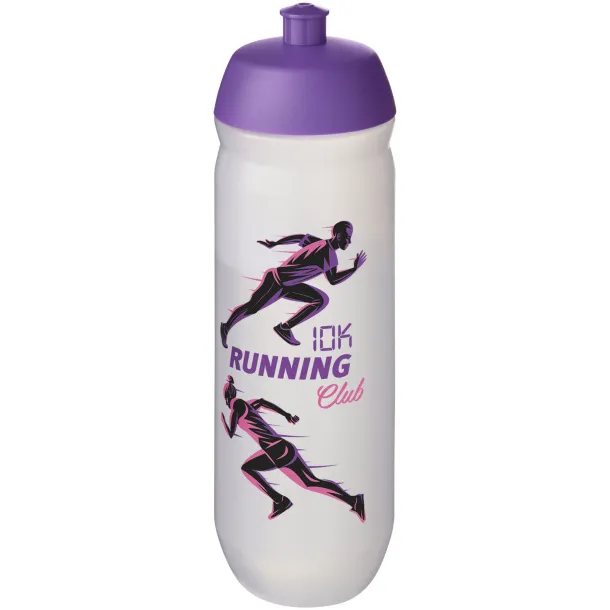 HydroFlex™ Clear 750 ml sport bottle Purple Frosted white