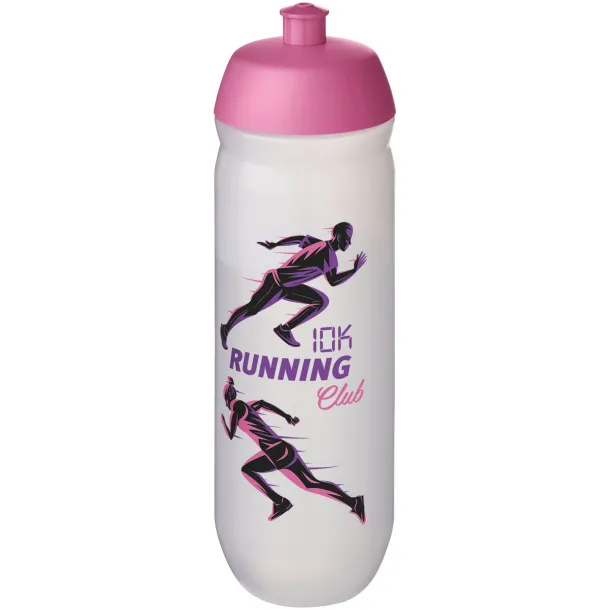 HydroFlex™ Clear 750 ml sport bottle Transparent pink Frosted white