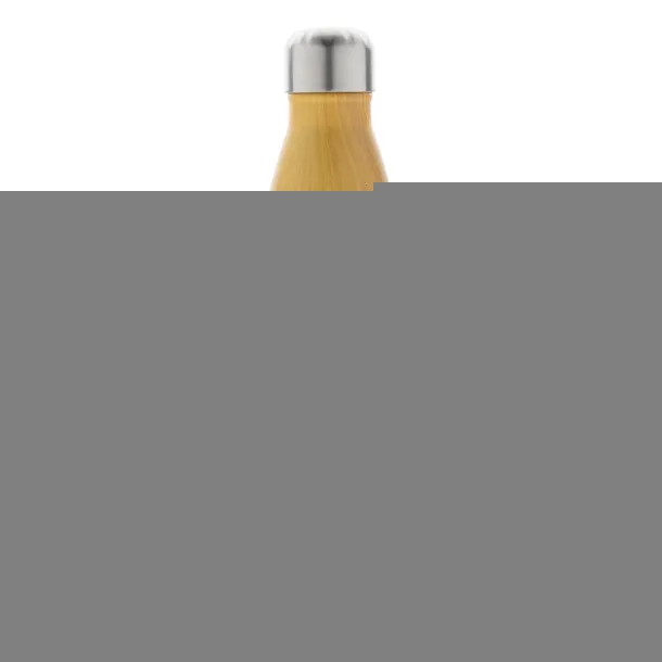  Termosica od nehrđajućeg čelika s uzorkom drva, 500 ml - XD Collection Žuta