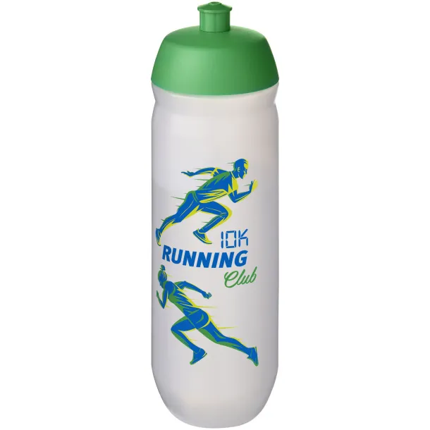 HydroFlex™ Clear 750 ml sport bottle Green Frosted white