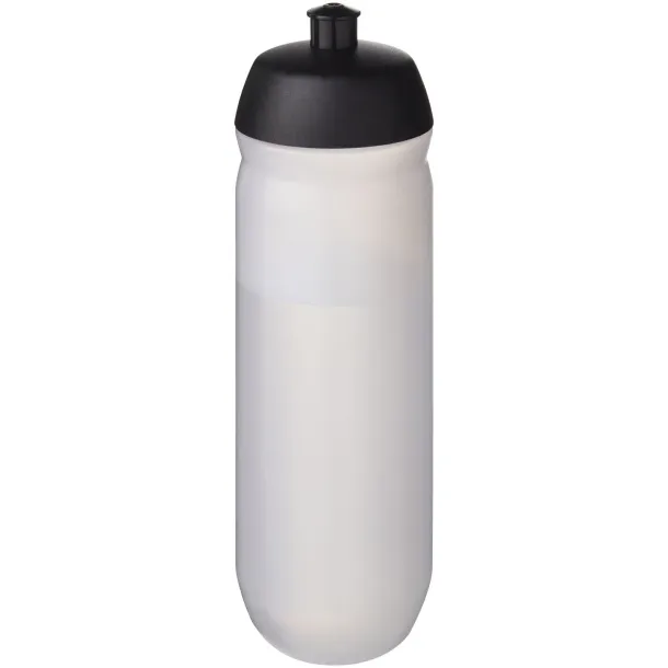 HydroFlex™ Clear 750 ml sport bottle Solid black Frosted white