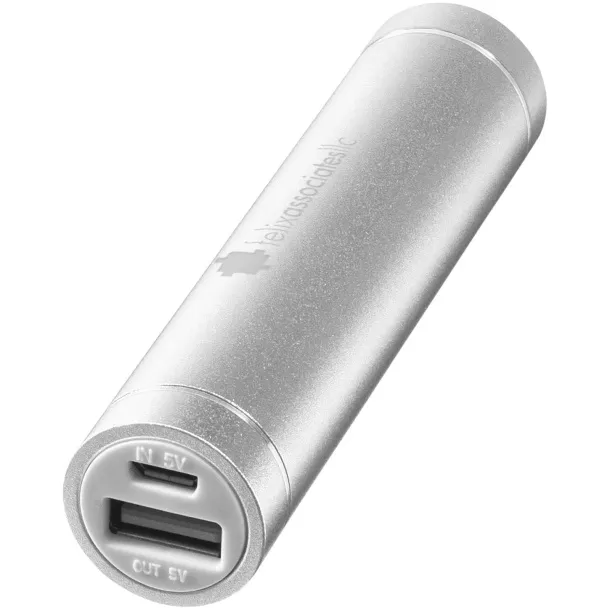 Bolt prijenosna baterija kapaciteta 2200 mAh - Bullet Srebrna