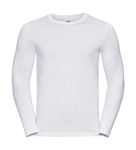  Men’s Long Sleeve HD T - Russell  Bijela