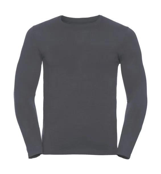  Men’s Long Sleeve HD T - Russell  Convoy Grey