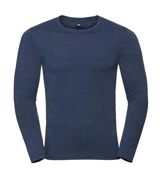  Muška majica dugih rukava, 160 g/m² - Russell  Bright Navy Marl