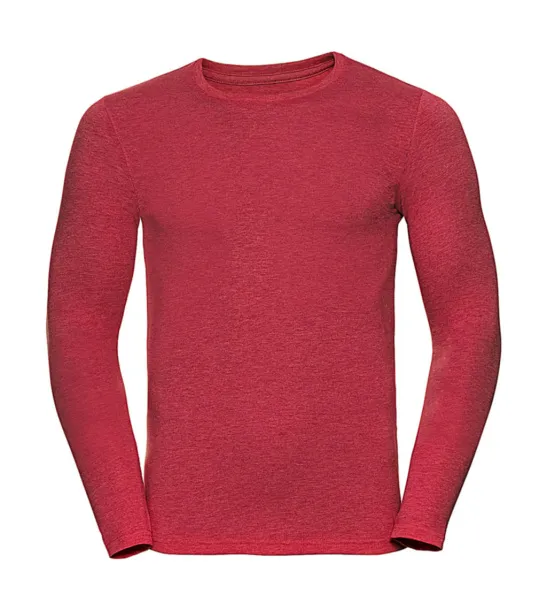  Men’s Long Sleeve HD T - Russell  Red Marl