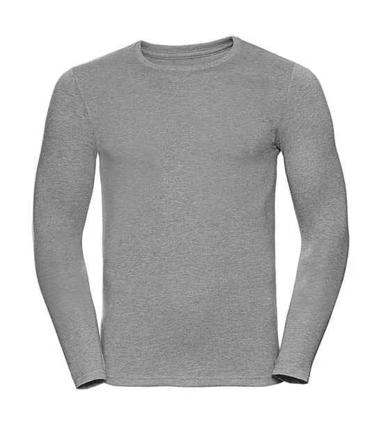  Men’s Long Sleeve HD T - Russell  Silver Marl