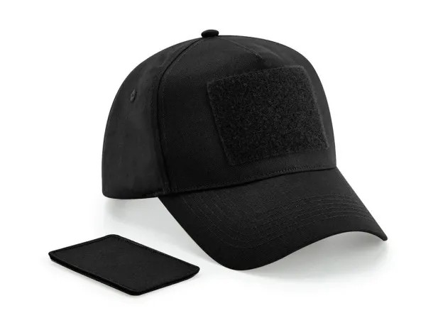  Removable Patch 5 Panel Cap - Beechfield Black