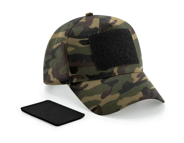  Removable Patch 5 Panel Cap - Beechfield Jungle Camo