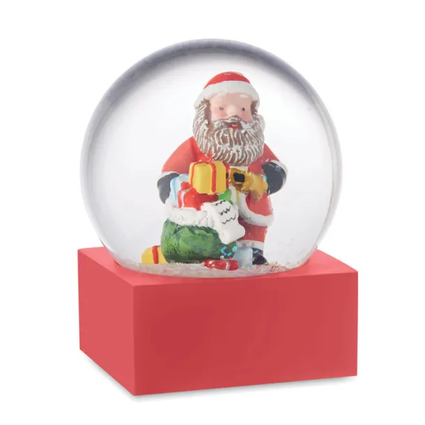 SANTISIMO Snow ball glass ornament Red