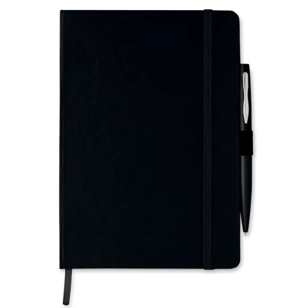 NOTAPLUS notes s kemijskom olovkom, A5 Crna