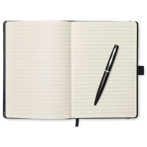 NOTAPLUS notes s kemijskom olovkom, A5 Crna