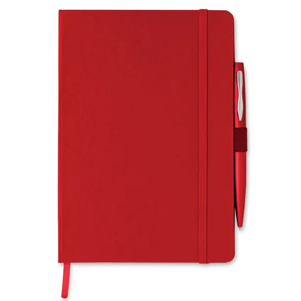 NOTAPLUS A5 notebook with pen Red