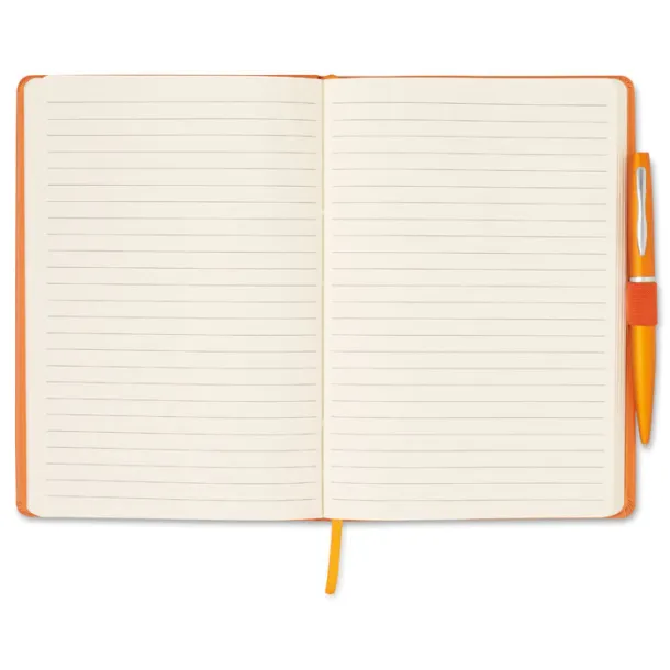 NOTAPLUS A5 notebook with pen Orange