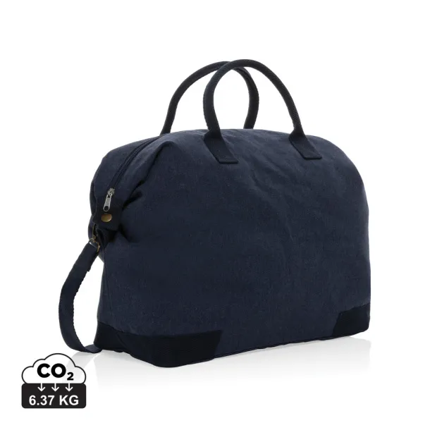  Kezar AWARE™ 500 gsm recycled canvas deluxe weekend bag - XD Collection Navy Blue 