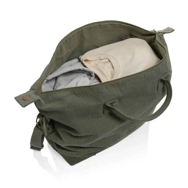  Kezar AWARE™ 500 gsm recycled canvas deluxe weekend bag - XD Collection Green 