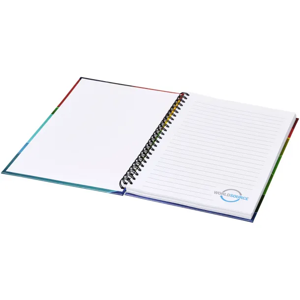 Wire-o A4 notebook hard cover - Unbranded White Solid black