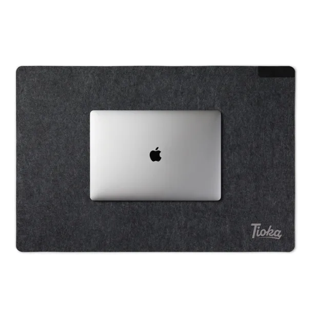  VINGA Albon GRS recycled felt desk pad - Vinga black 