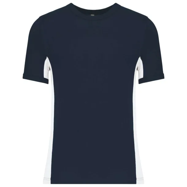 TIGER SHORT-SLEEVED TWO-TONE T-SHIRT - Kariban Navy White