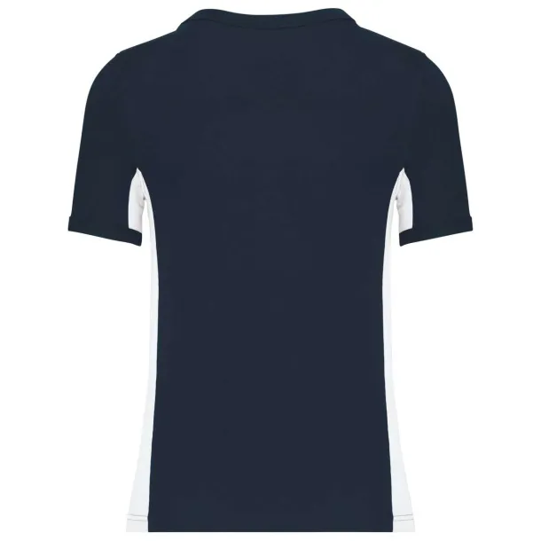 TIGER SHORT-SLEEVED TWO-TONE T-SHIRT - Kariban Navy White