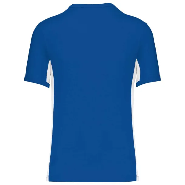 TIGER SHORT-SLEEVED TWO-TONE T-SHIRT - Kariban Royal blue White