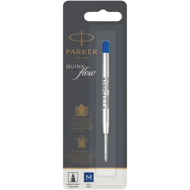 Quinkflow ballpoint pen refill - Parker Silver Sky blue